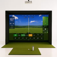 Golf Simulator Built for Accuracy, Radar Launch Monitors, 310cm Frame, Professional Analytics