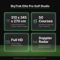 SkyTrak Elite Pro Golf Studio — Results & Stats